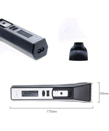 Premium Electric Hair Clippers for Men - Cordless Rechargeable Hair Trimmer Kit with Titanium Ceramic Blade & LCD Display for Home & Professional Use - Buy Online on GoSupps.com
