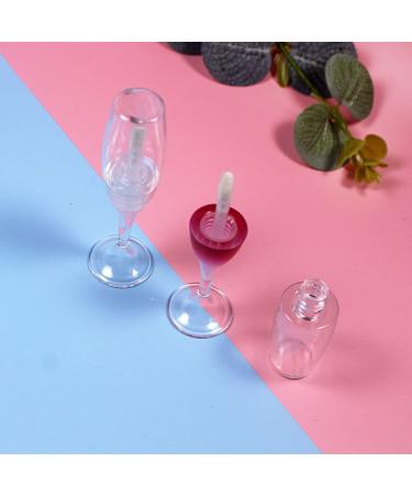25 PCS Wineglass Shaped Lip Gloss Tubes 5ML (Red) - Cute Lip Gloss Container - Buy Online on GoSupps.com