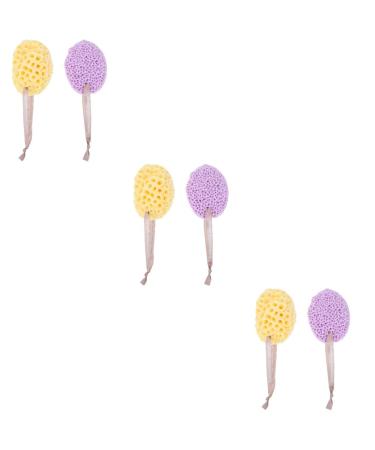 Ipetboom 6 Pcs Bath Ball Loofah Sponge Greek Sponge Bath Body Scrubber Home Bathing Sponge Bath Loofahs Bathroom Accessories Hydrophilic Polyurethane Honeycomb Take a Bath Baby