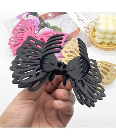 QTMY 3 Pack Large Butterfly Hair Claw Clips - Stylish Hair Accessories for Women and Girls - Buy Online on GoSupps.com