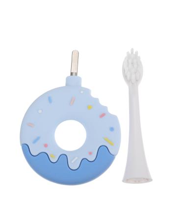 Healeved Toothbrush Silica Gel Toddler Brush Head Soft Fur 1 piece (1 pack) Blue