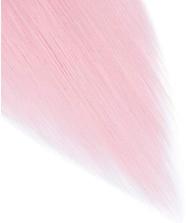 Light Pink 26 Inch Straight Clip in Hair Extensions - 8Pcs Full Head Synthetic Hairpiece with 18 Clips - Buy Online on GoSupps.com