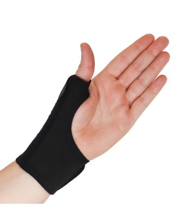 Solace Bracing Thumb Support Max | British Made & NHS Supplied Spica Splint - Black - M - Left Hand | Best Brace for CMC Pain, Arthritis, Tendonitis | Breathable & Comfortable - Buy Online on GoSupps.com