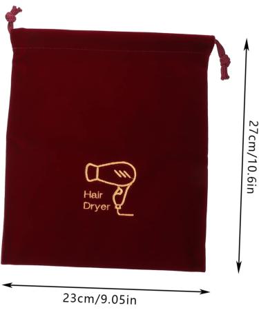 PLAFOPE 2 Pcs Storage Bag Drawstring Toiletry Travel Bag Hair Dryer Storage Pouch Travel Hairdryer Fabric - Buy Online on GoSupps.com