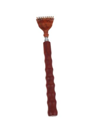 Frcolor 4 pieces stretch tickling it relief anti -itching telescopic body scratching body massager wood back massager back scratches in the household scratchy scraper rosewood