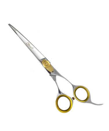Sharf Gold Touch Grooming Pet Shear, 6.5 Inch Curved Scissors, Use Curved Shears for Cat Shears and Small Dog Shears Or Any Breed Trimming Cuts