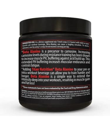 Titan Nutrition Beta Alanine - Unflavored Preworkout Carnosine Booster for Endurance Reduce Muscle Fatigue & Enhance Workout Capacity | International Shipping Available - Buy Online on GoSupps.com