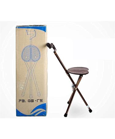 Chair Crutches Folding Walking Cane Aluminum Alloy Portable 3-Legged Non-Slip Cane Stool Male Female Old Man - Buy Online on GoSupps.com