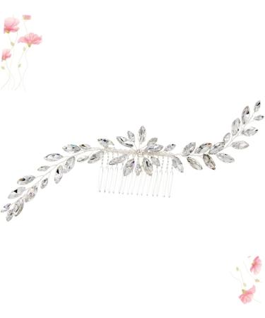 FRCOLOR Jewelry Hair Comb Bridal Hair Comb Decorative Hair Combs Leaf Hair Pin Wedding Headpiece Decorative Hair Clips Hair Side Combs Hair Teasing Comb Decorate Bride Diamond - Buy Online on GoSupps.com