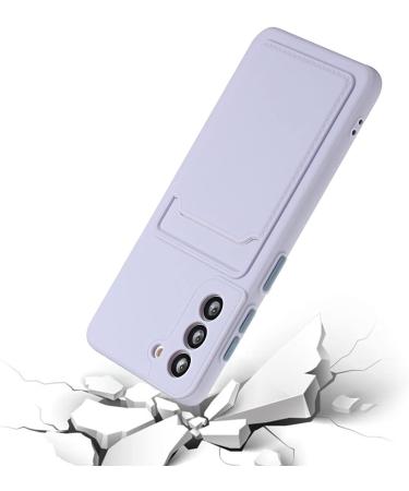 Tivenfezk Nadoli Silicone Case for Samsung Galaxy A34 5G - Ultra Thin Shockproof Wallet TPU Cover with Credit Card Holder in Purple - Buy Online on GoSupps.com