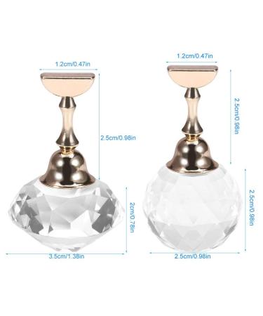 Magnetic Nail Tip Exercise Stand - 4 Types Basic Alloy Holder | Nail Art Display & Manicure Tool | Easy Installation for White Diamond Crystal - Buy Online on GoSupps.com