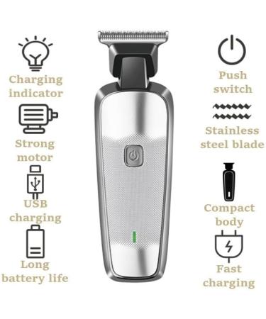 Professional Aluminum Alloy Electric Hair Clipper - Rechargeable Body Hair Trimmer for Barbers | International Shipping Available - Buy Online on GoSupps.com
