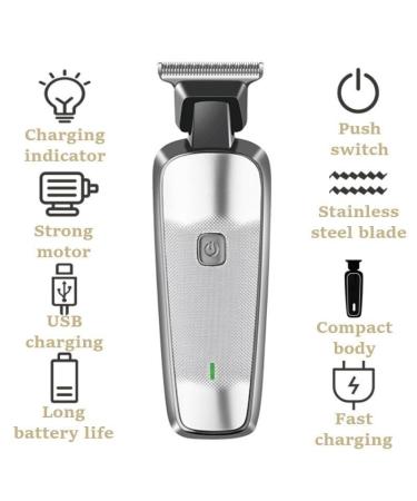 Professional Rechargeable Aluminum Alloy Hair Clippers - Electric Body Hair Trimmer for Barbers - International Shipping - Buy Online on GoSupps.com