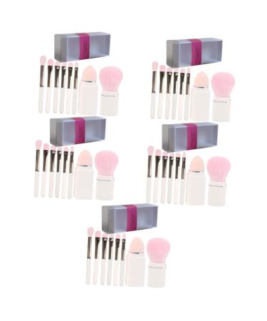 FRCOLOR 5 Sets Makeup Brush Set Tools Sponge Makeup Brush Kit Women Makeup Brush Mini Makeup Girl Makeup Brush Powder Applicator Brush Makeup Eye Brush Plastic Face White Travel Eye Shadow