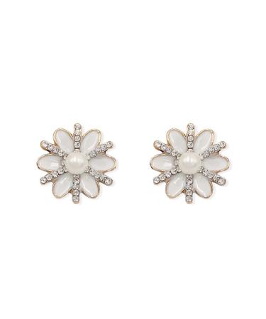 CLSSLVVBN 2 Pieces Hairpin Elegant Headdress Shiny Rhinestones Delicate Pearl Flower Buckle Hair Accessories for Wedding Pearl Snowflake