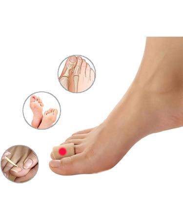 Ribbed Knit Gel Toe Protector 3 pcs - Pain Relief Sleeve for Ingrown Toes - Small Size - Buy Online on GoSupps.com