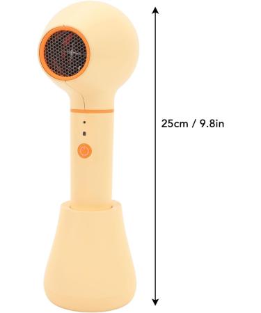 Portable Baby Hair Dryer - Cordless USB Rechargeable Adjustable Speed & Smart Control for Infants & Toddlers - Safe & Convenient (Yellow - Buy Online on GoSupps.com
