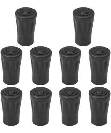 10PCS Rubber Ferrule Walking Stick Caps Crutch Cane Rubber Protectors Replacement Feet Tips End for Hiking Poles - Buy Online on GoSupps.com