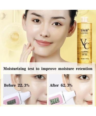 VC toner refreshing moisturizing rejuvenating wet compress hydrating water lotion deeply moisturize and improve skin elasticity keep skin hydrated and glowing2PCS - Buy Online on GoSupps.com