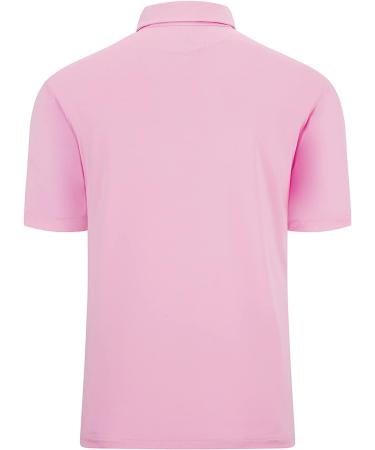 ZITY Men's Golf Polo Shirt - Short Sleeve Athletic Tennis T-Shirt (Pink, X-Large) - Buy Online on GoSupps.com