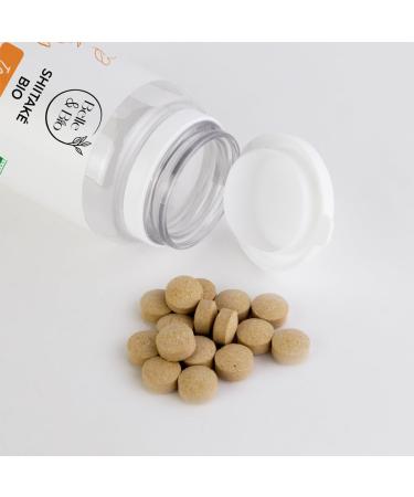 NATURAL DEFENSES & BOOST IMMUNITY - Organic Shiitake Extract 62.5 Mg/Tablet - Certified Organic by Ecocert - 120 tablets. Made in France - Buy Online on GoSupps.com