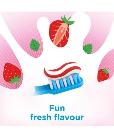 3 x Aquafresh Splash Toothpaste 3-8 Strawberry 50ml Each Aquafresh Kids Toothpaste Aquafresh Strawberry Toothpaste 3-8 - Buy Online on GoSupps.com