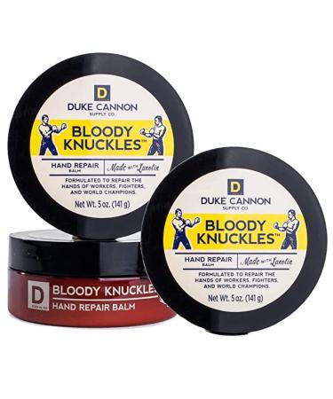 Duke Cannon Supply Co. Bloody Knuckles Hand Repair Balm for Men (Unscented) Multi-Pack- Paraben-Free, Moisturizes, Soothes &Repairs Dry, Cracked Hands, Quick-Absorption, Non-Sticky Feeling 5oz(3 Pack) 5 Ounce (Pack of 3)