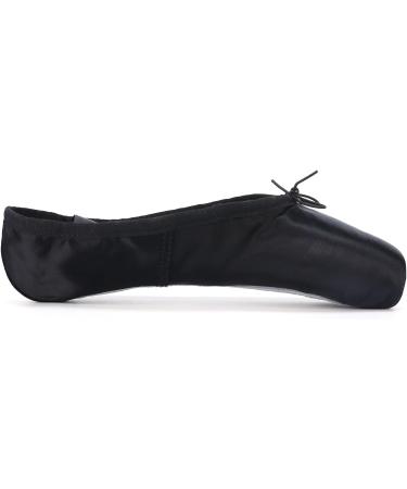 WENDYWU Professional Ballet Pointe Shoes for Kids Girls and Ladies - Pink PU Soled Dance Shoes with Toe Pads, Size 7 Black - Buy Online on GoSupps.com