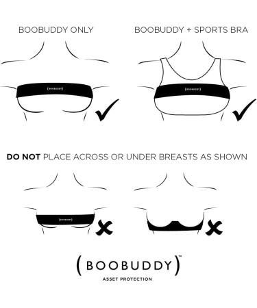 Boobuddy Breast Support Sport Band - Adjustable Sports Bra Alternative for Running Yoga & Exercise | Comfort & Injury Prevention for Women | Green Medium - Buy Online on GoSupps.com