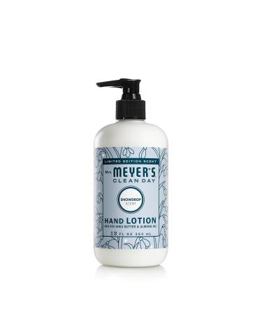 MRS. MEYER'S CLEAN DAY Hand Lotion, Snowdrop Scent, 12 Ounce Bottle 12 Fl Oz (Pack of 1)