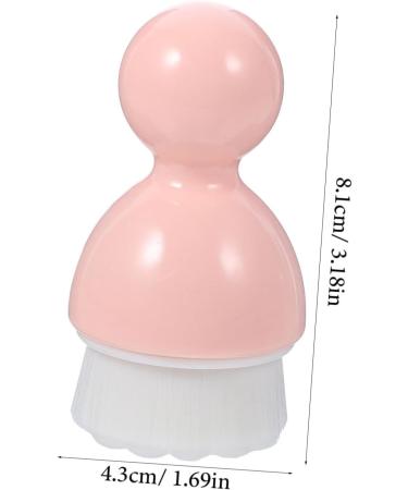 DOITOOL 1pc Cleansing Brush Portable Makeup Brush Face Washing Brush Silicone Blackhead Brush Skin Care Brush Travel Powder Brush Pink Washbasin Artificial Fiber Wool Simple - Buy Online on GoSupps.com