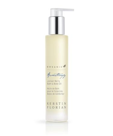 Kerstin Florian Organic Juniper Berry Body Oil Nutrient-Rich Moisturizer with Vitamin E Coconut and Jojoba Oil Natural Essential Oils for Massage and to Relax Muscles (3.4 fl oz)