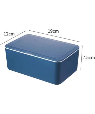 QKFON Storage Box for Wet Wipes - Stylish Blue & White Tissue Holder for Home & Office | Organize Dry & Wet Tissue Paper Napkins & More - Buy Online on GoSupps.com