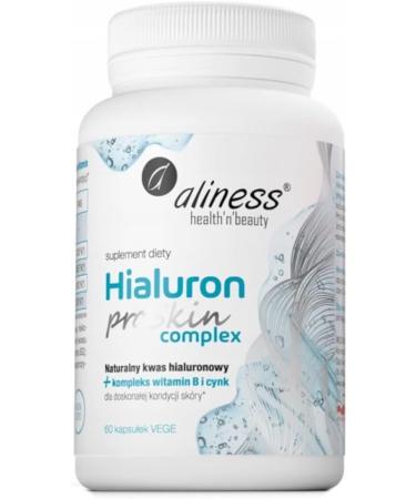  Aliness Aliness proSkin Elastin Complex and Hialuron Complex Multivitamin Dietary Supplement 180 Capsules - Buy Online on GoSupps.com