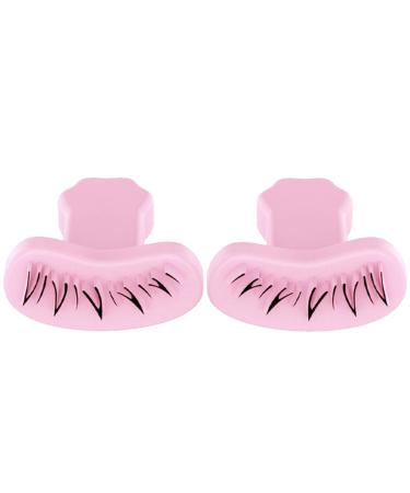 Lower Lash Stamp Eyelash Stamp for Beginner 1 Pair DIY Natural Long Lasting Lower Lash Stamp for Makeup Silicone Eyelash Stamps Tool for Woman Girls Style 2