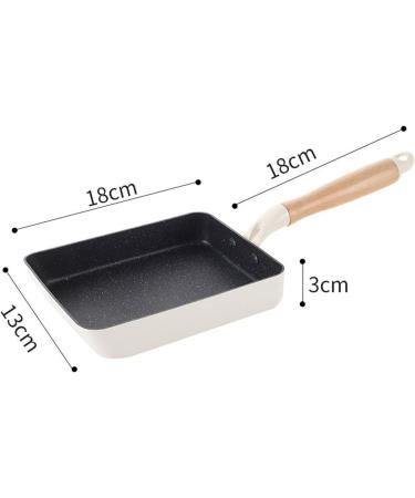 TREGOO Pan Square Non-Stick Frying Pan with Handle Omelette Saucepan Pots Home Kitchen Cookware Utensil - Buy Online on GoSupps.com