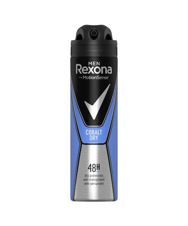 REXONA Men MotionSense Cobalt Dry 48h Anti-PERSPIRANT Spray 5.0 Oz / 150 ml