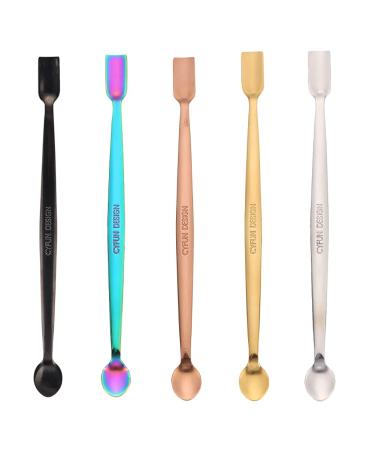 CYFUN DESIGN 5 Colors 304 Stainless Steel Craft Spoons Set for DIY Scrapbooking Glitter Embossing Powders Sequins and Other Small Embellishment Craft Cardmaking High Lighten 5PCS Colorful Spoons - Buy Online on GoSupps.com