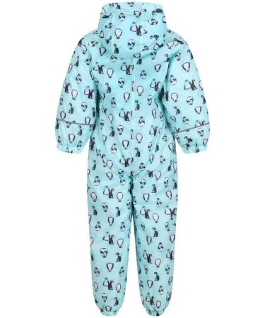 Regatta Kids Print Splat 2 Snowsuit 4 Years - Cool Aqua Penguin - Buy Online on GoSupps.com