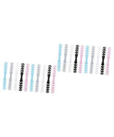 Magiclulu 20 STK buckle to extend the mask rope ear creeper extension buckle are ear extension tape rubber band buckle Face cover Owring Accessories Easchlaufe Tab 17.6x2cmx2PCs