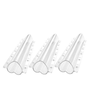 Yardwe 3pcs Vegetable Shaping Mold Pizza Kit Vegetable Forming Mould Fruit Shape Mold Flowerpot Shaped Transparent 20x6.5cm