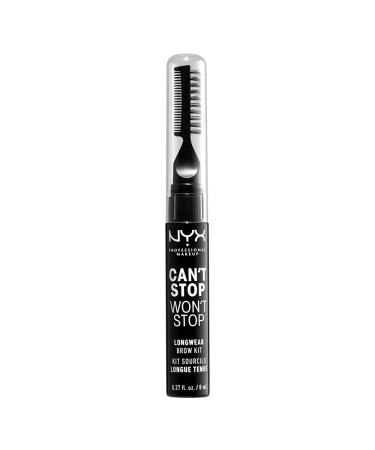 NYX Can't Stop Won't Stop Longwear Eyebrow Kit - Ash Brown 0.27 Fl Oz - Buy Online on GoSupps.com