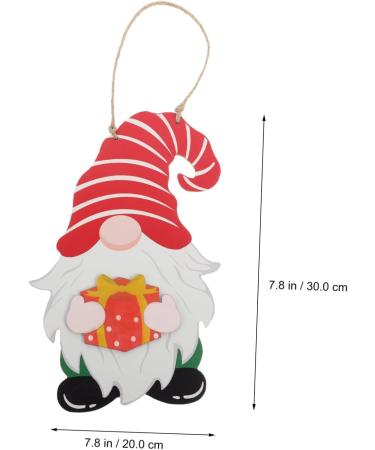 GRIRIW Wooden Gnome Adornment 1pc Hanging Exquisite Gnome Faceless Shaped Decoration Pattern Lovely Adorable Pendant Wooden Pink 30x20cm - Buy Online on GoSupps.com