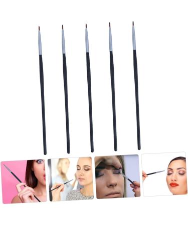 SKISUNO 5pcs Fine Eyeliner Brush Liquid Eyeliner Brush Lip Gloss Make up for Face Fiber Black - Buy Online on GoSupps.com