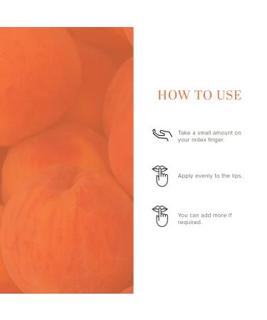 Khadii Peach Lip Balm with Beeswax & Shea Butter | Natural Herbal Lip Balm for Soft Hydrated & Chapped Lips | Chemical-Free Unisex Lip Balm | 5gm - Buy Online on GoSupps.com