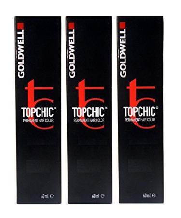 Goldwell Topchic 3N dark brown 3 x 60 ml hair color Permanent Hair Color GW