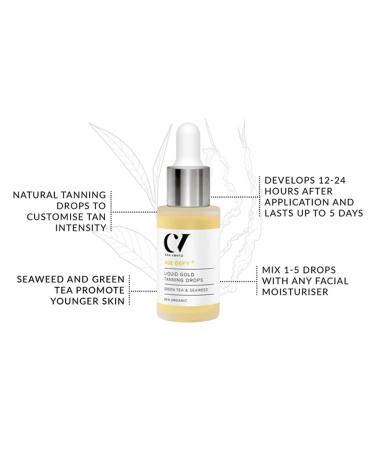 Age Defy+ Liquid Gold Brownish Drops 30ml | Anti-Aging Self-Tanner | Vegan & Paraben-Free | Adjustable Tan for Face & Body | Cha V htz - Buy Online on GoSupps.com