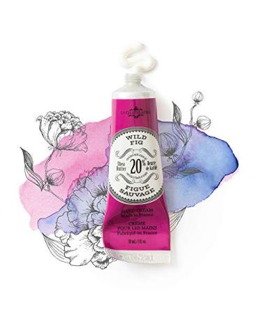 La Chatelaine 20% Shea Butter Wild Fig Hand Cream with Organic Argan Oil | Moisturizing Hand Therapy | Made in France | Paraben Free | Travel Size 1 fl. oz - Buy Online on GoSupps.com