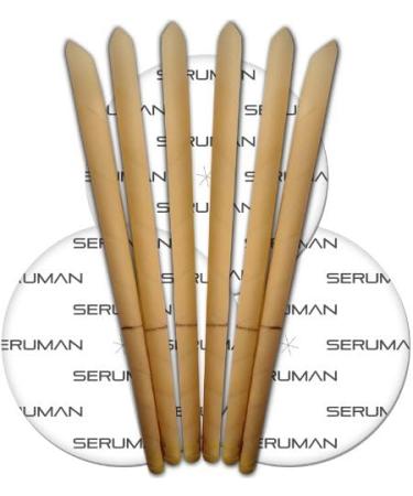 Seruman Therapeutics Natural Ear Candles - 3 Pairs with Protective Discs - Buy Online on GoSupps.com