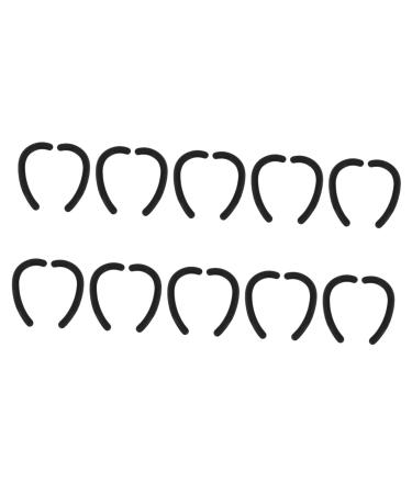 Beaupretty 10 pair of anti-snag ear bruell the mouth ear hooked hook of silicone facial covers hook adjustable ear protectors with hook rubber behind the ear child
